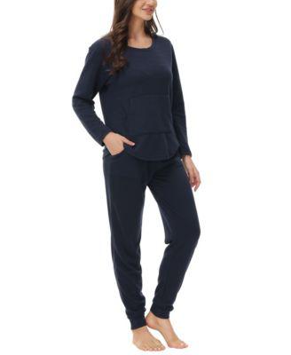 Plus Size Kangaroo Long Sleeve Top with Jogger Set by BEAUTYREST