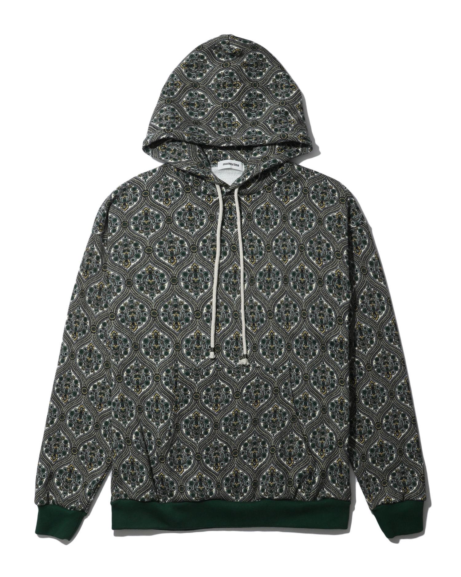 Patterned hoodie by BEAUTY&YOUTH MONKEY TIME