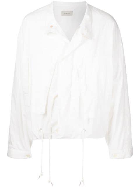 cotton-silk blend asymmetric jacket by BED J.W. FORD