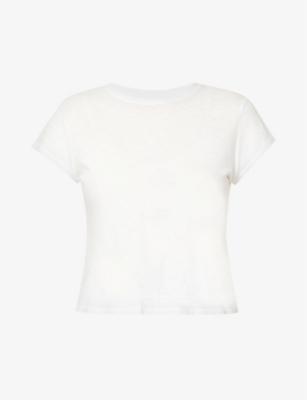 Baby cropped cotton-blend T-shirt by BELLA DAHL