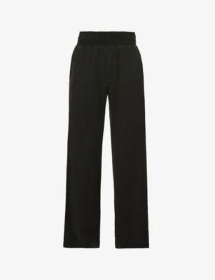 Straight-leg high-rise woven trousers by BELLA DAHL
