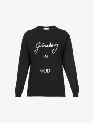 Ginsberg is God brand-print organic-cotton T-shirt by BELLA FREUD