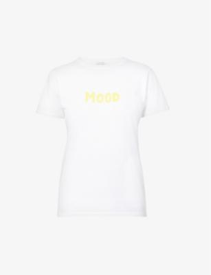 Mood text-print organic-cotton T-shirt by BELLA FREUD