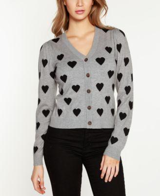 Women's Hearts Cardigan Sweater by BELLDINI
