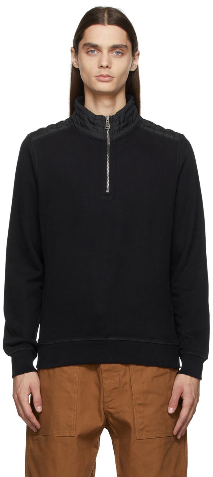 Black Jaxon Quarter-Zip Sweatshirt by BELSTAFF