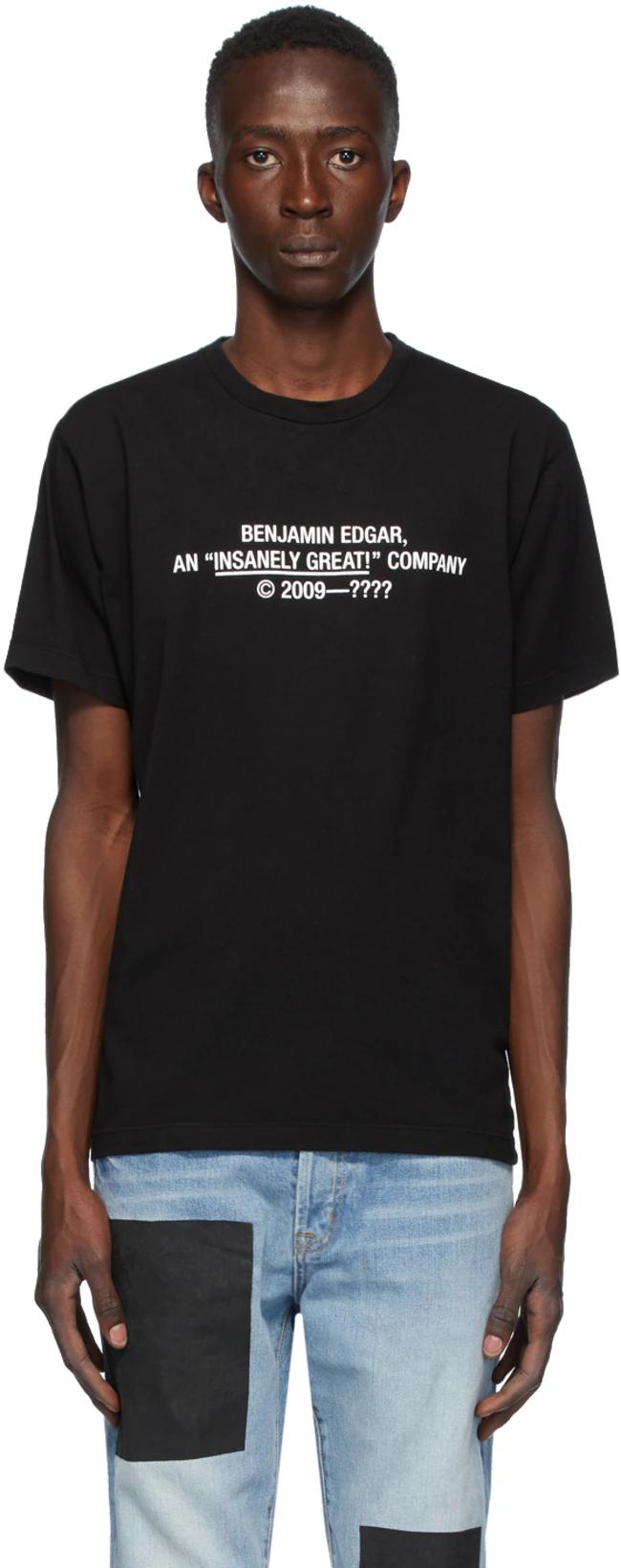 SSENSE Exclusive Black 'Insanely Great' T-Shirt by BENJAMIN EDGAR