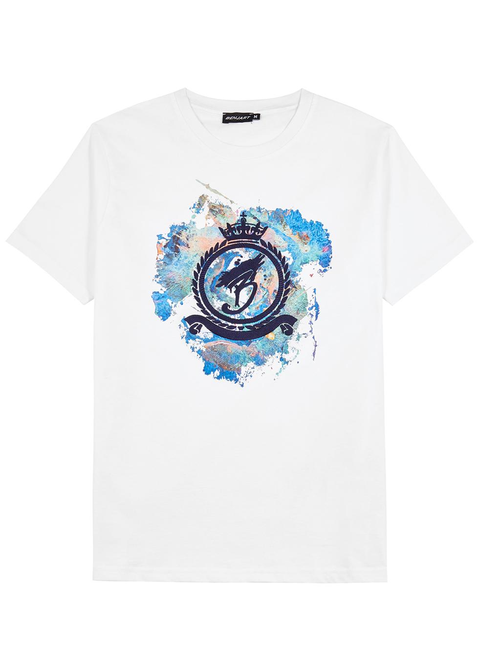 Emblem Spray cotton T-shirt by BENJART