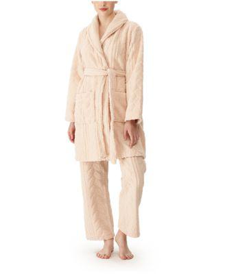 Women's Cable Robe Lounge Pant Set, Set of 2 by BERKSHIRE