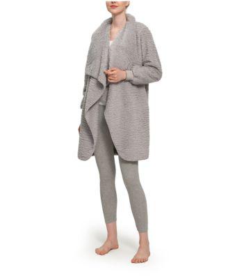Women's Rib Knit Cuff Open Front with Cascading Cardigan by BERKSHIRE