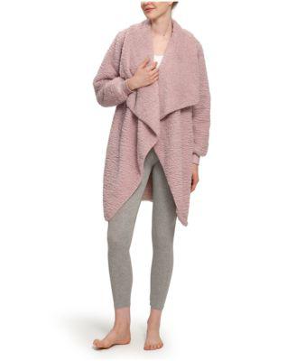 Women's Rib Knit Cuff Open Front with Cascading Cardigan by BERKSHIRE