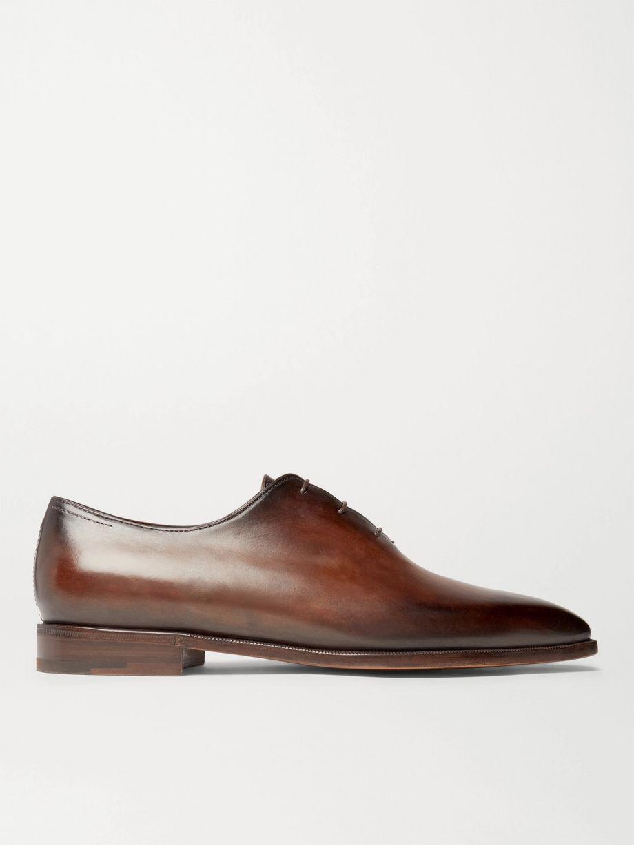 Blake Whole-Cut Venezia Leather Oxford Shoes by BERLUTI