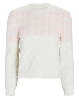 Puff Sleeve Jacquard Sweater by BERNADETTE