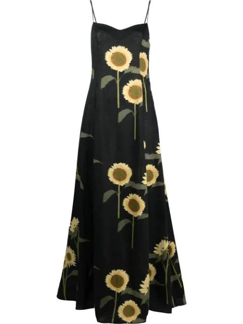 floral-print maxi dress by BERNADETTE