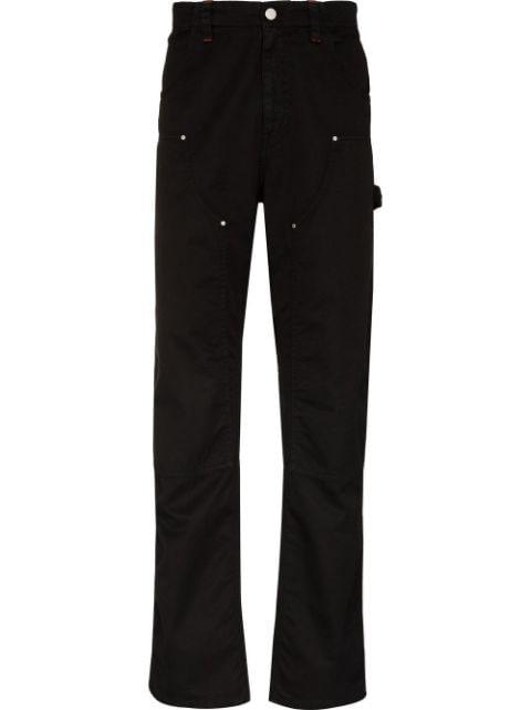 Tool twill straight-leg trousers by BERNER KUHL