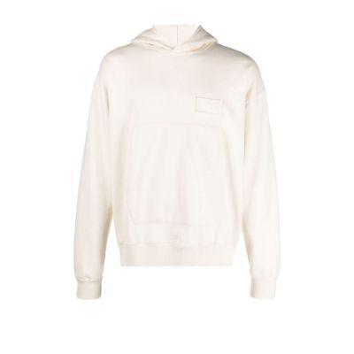White long sleeve cotton hoodie by BERNER KUHL