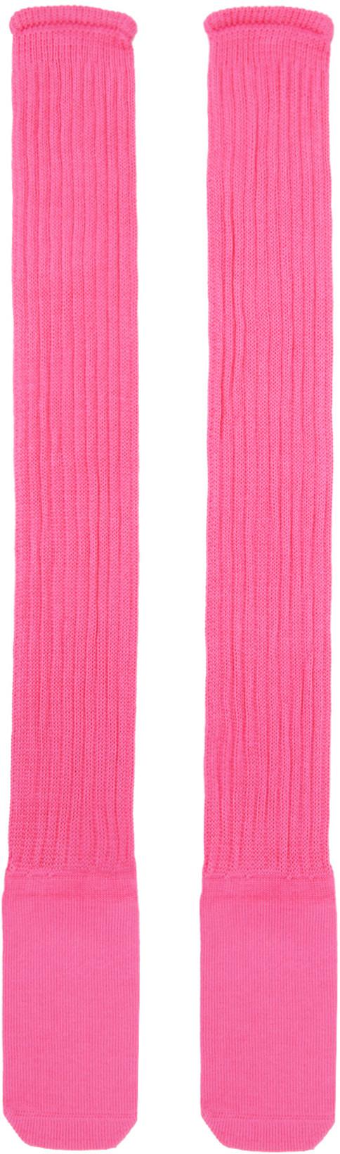 Pink Cotton Socks by BERNHARD WILLHELM