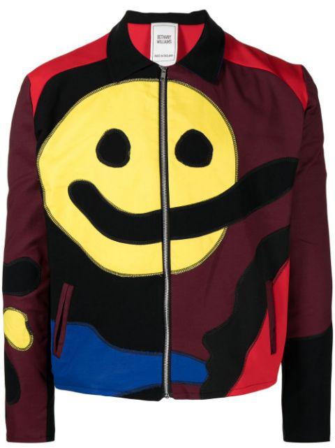 Jersey patchwork smiley jacket by BETHANY WILLIAMS