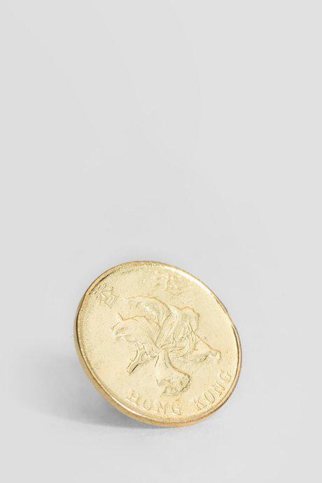 Gold-Plated Hong Kong Cent Earring by BIIS