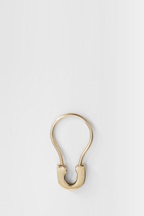 Gold-Plated Small Safety Pin Earring by BIIS