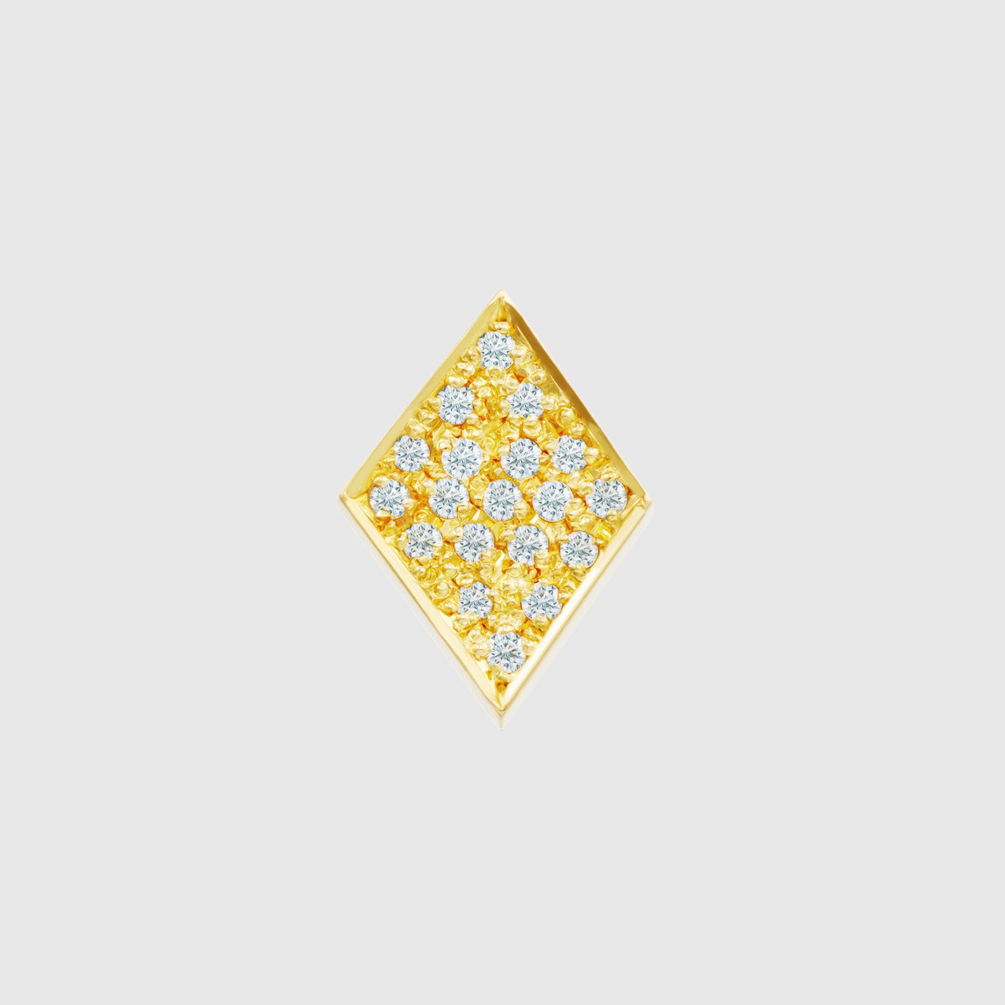 Bijou De M Diamond Earring Yellow Gold by BIJOU DE M