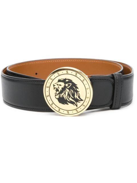 logo-buckle leather belt by BILLIONAIRE