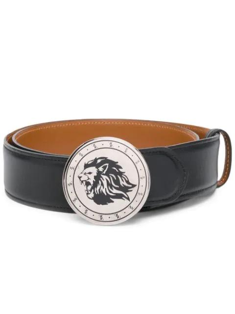 logo-buckle leather belt by BILLIONAIRE
