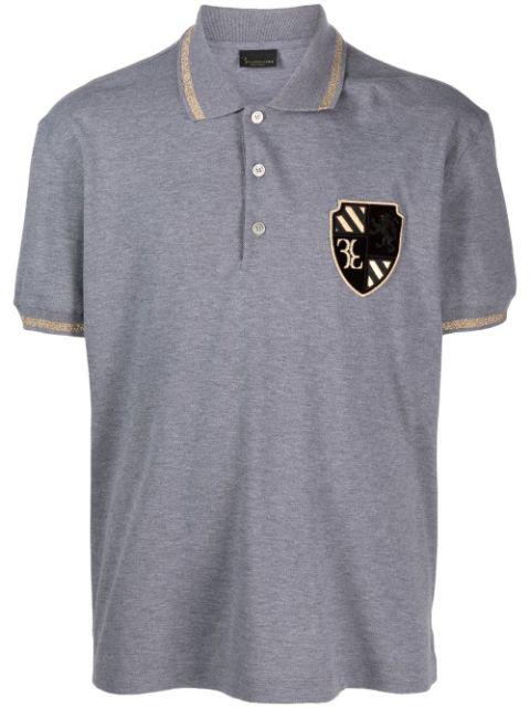 logo-patch polo shirt by BILLIONAIRE