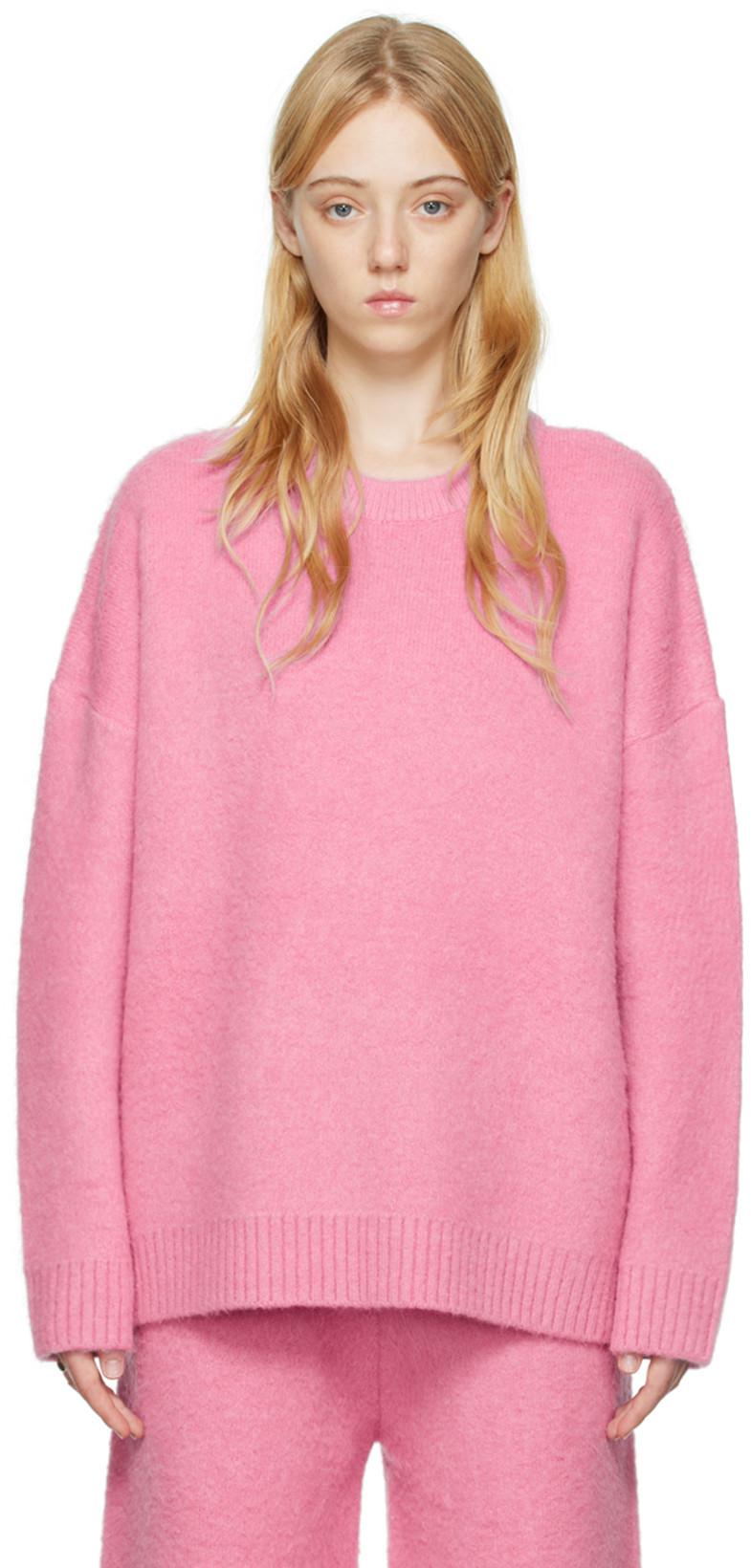 Pink Brushed Sweater by BIRROT
