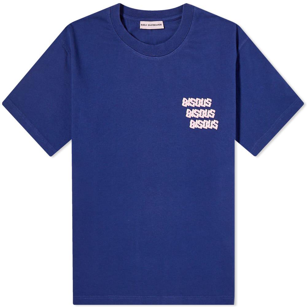 Bisous Skateboards x3 Logo Tee by BISOUS SKATEBOARD