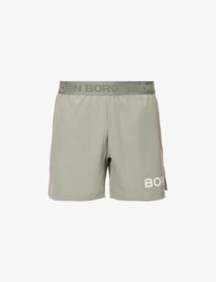 Borg brand-print stretch-recycled polyester shorts by BJORN BORG
