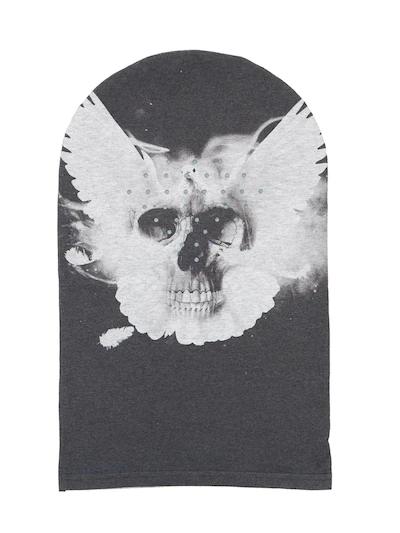 Dove Skull print hoodied face mask by BLACK BRAND LOS ANGELES