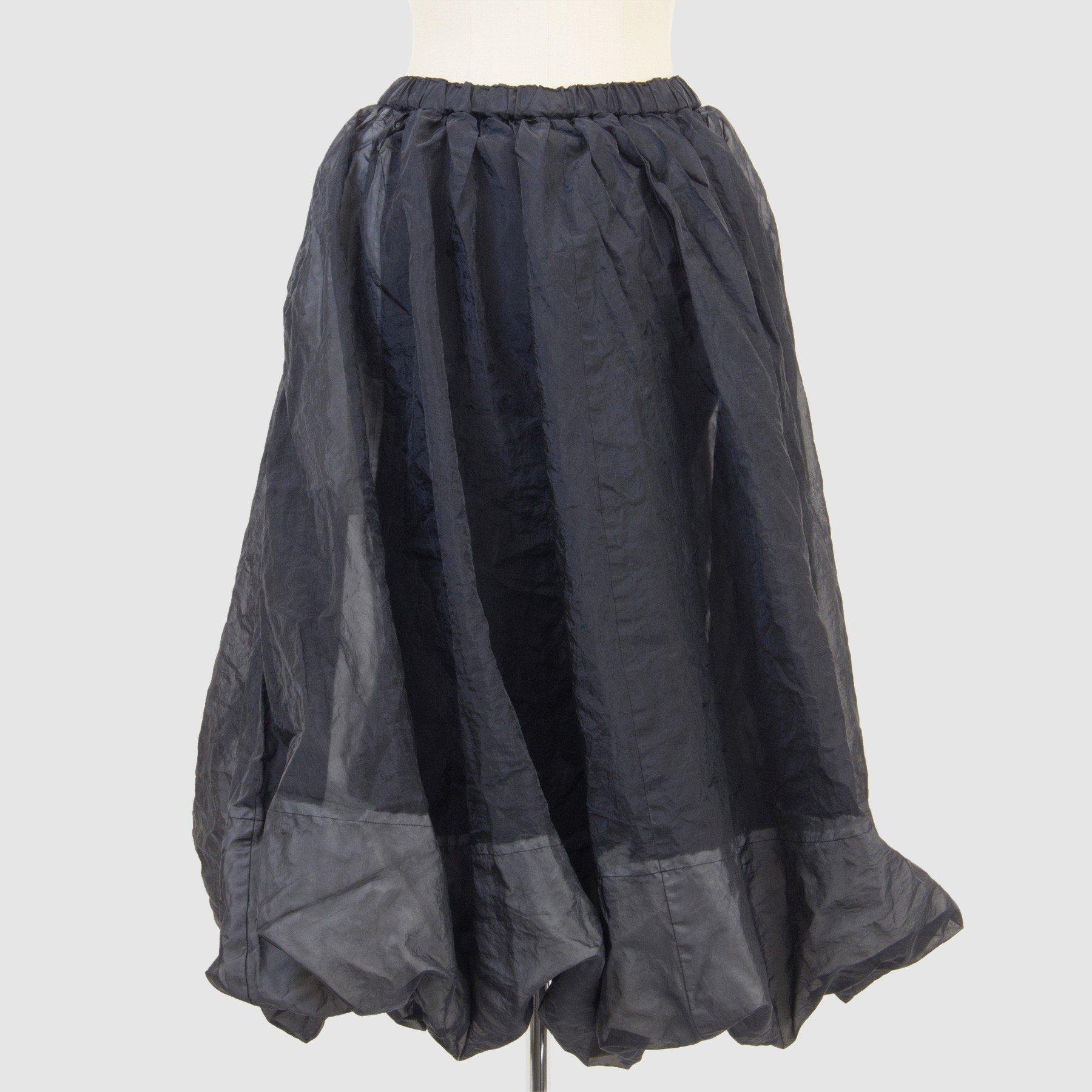 Black Comme Des Gar√ßons Twisted Drawstring Polyester Skirt (Black) by BLACK