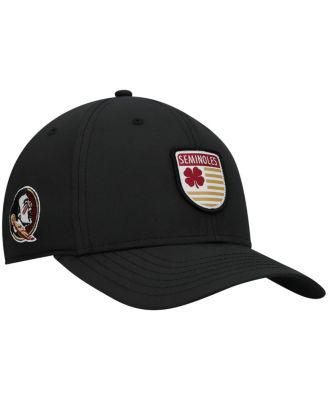 Men's Black Florida State Seminoles Nation Shield Snapback Hat by BLACK CLOVER
