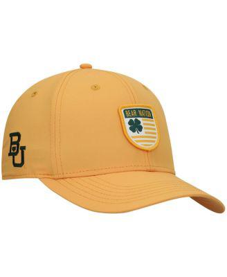 Men's Gold Baylor Bears Nation Shield Snapback Hat by BLACK CLOVER