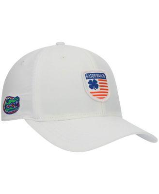 Men's White Florida Gators Nation Shield Snapback Hat by BLACK CLOVER