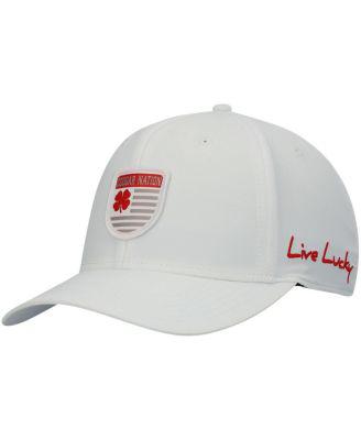 Men's White Houston Cougars Nation Shield Snapback Hat by BLACK CLOVER