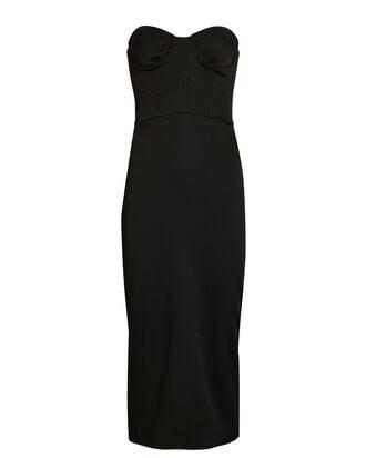 Strapless Corset Midi Dress by BLACK IRIS