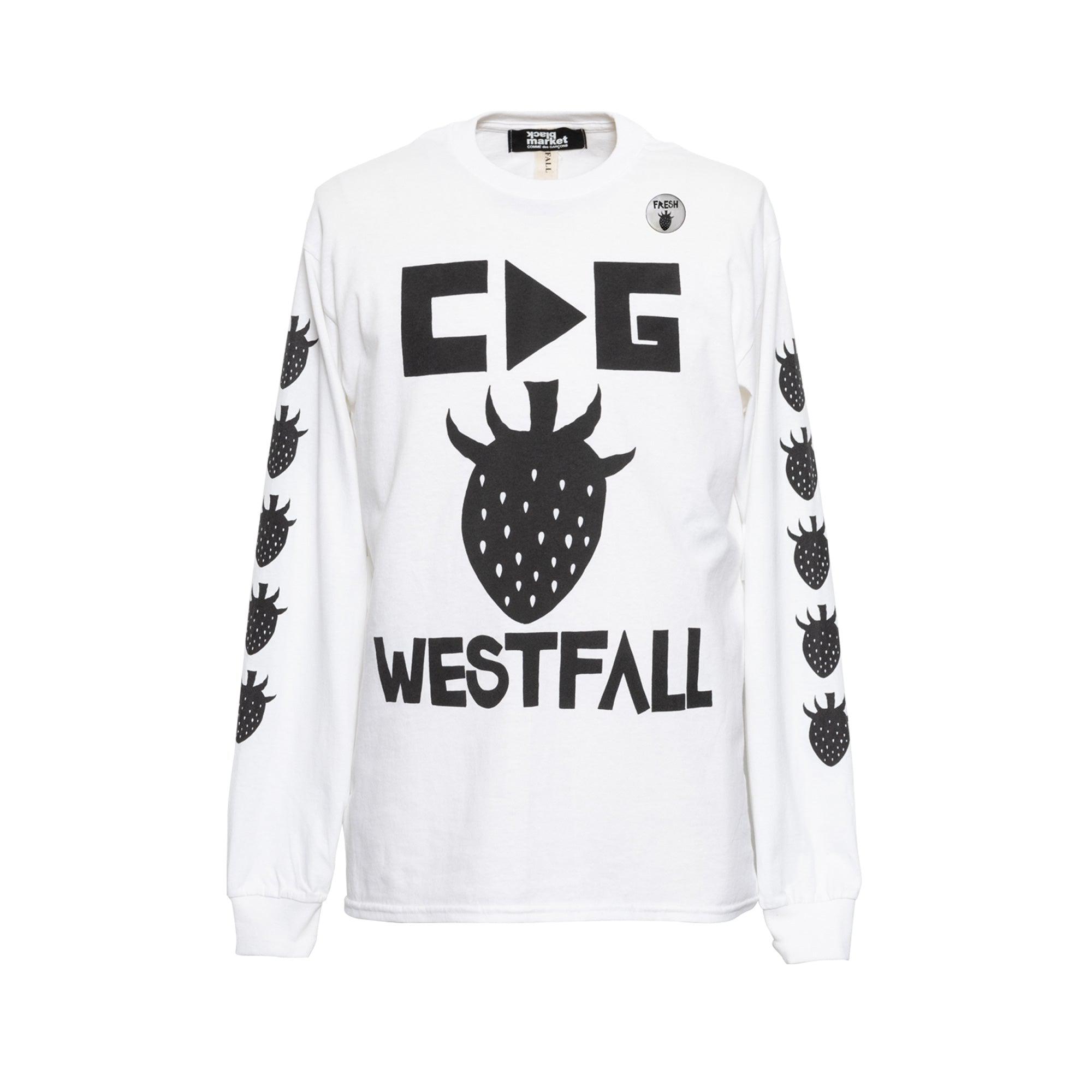 Comme des Garçons Black Market x Brett Westfall Long Sleeve T-Shirt (White) by BLACK MARKET