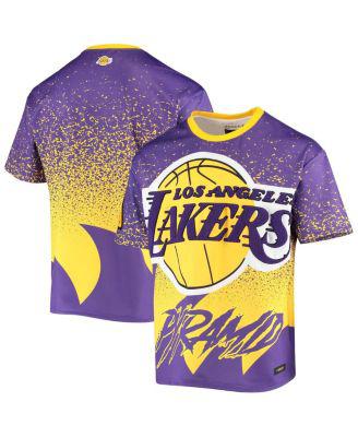 Men's Gold Los Angeles Lakers Sublimated T-shirt by BLACK PYRAMID