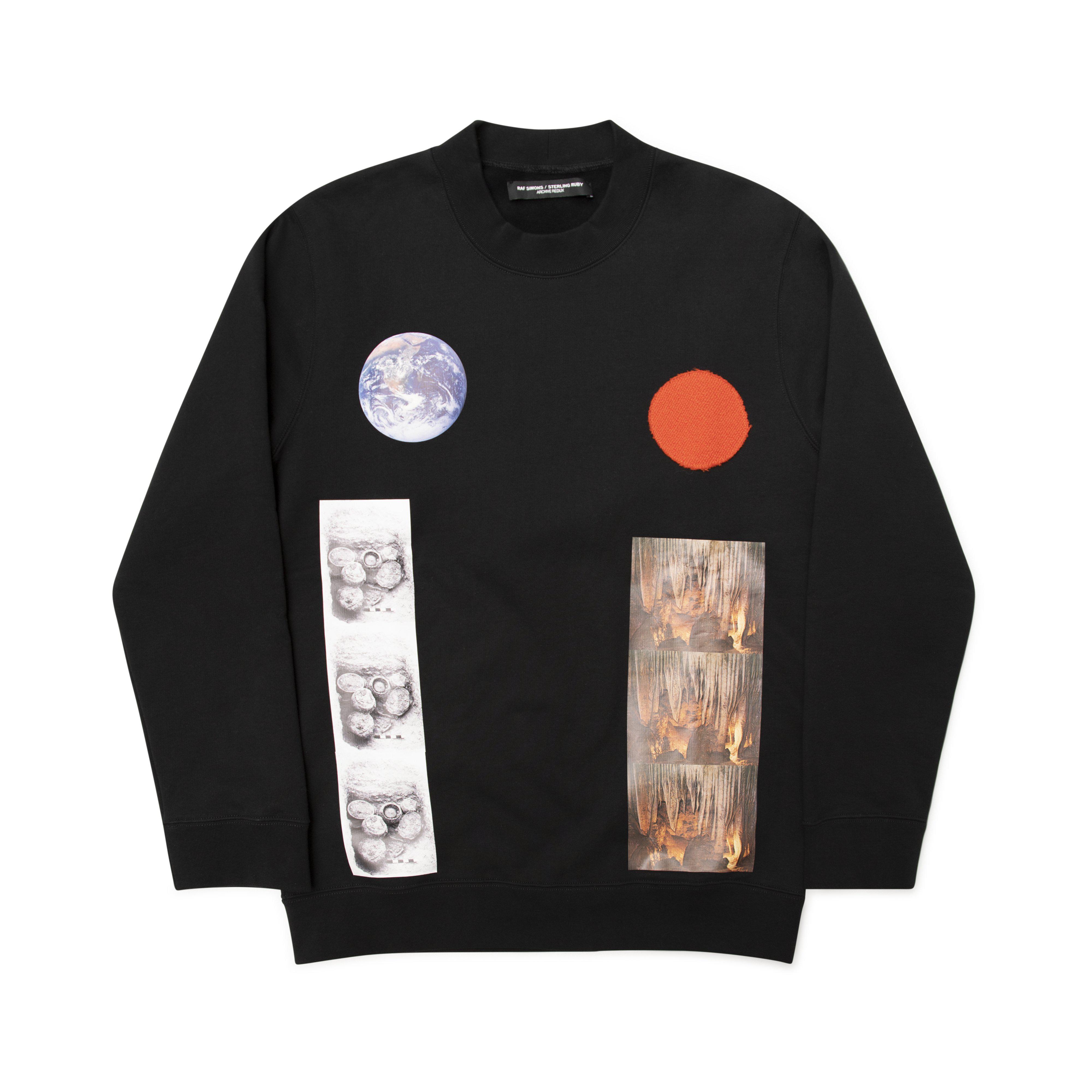 Raf Archive Redux Basic Sweater W Sterling Patch (Black) by BLACK