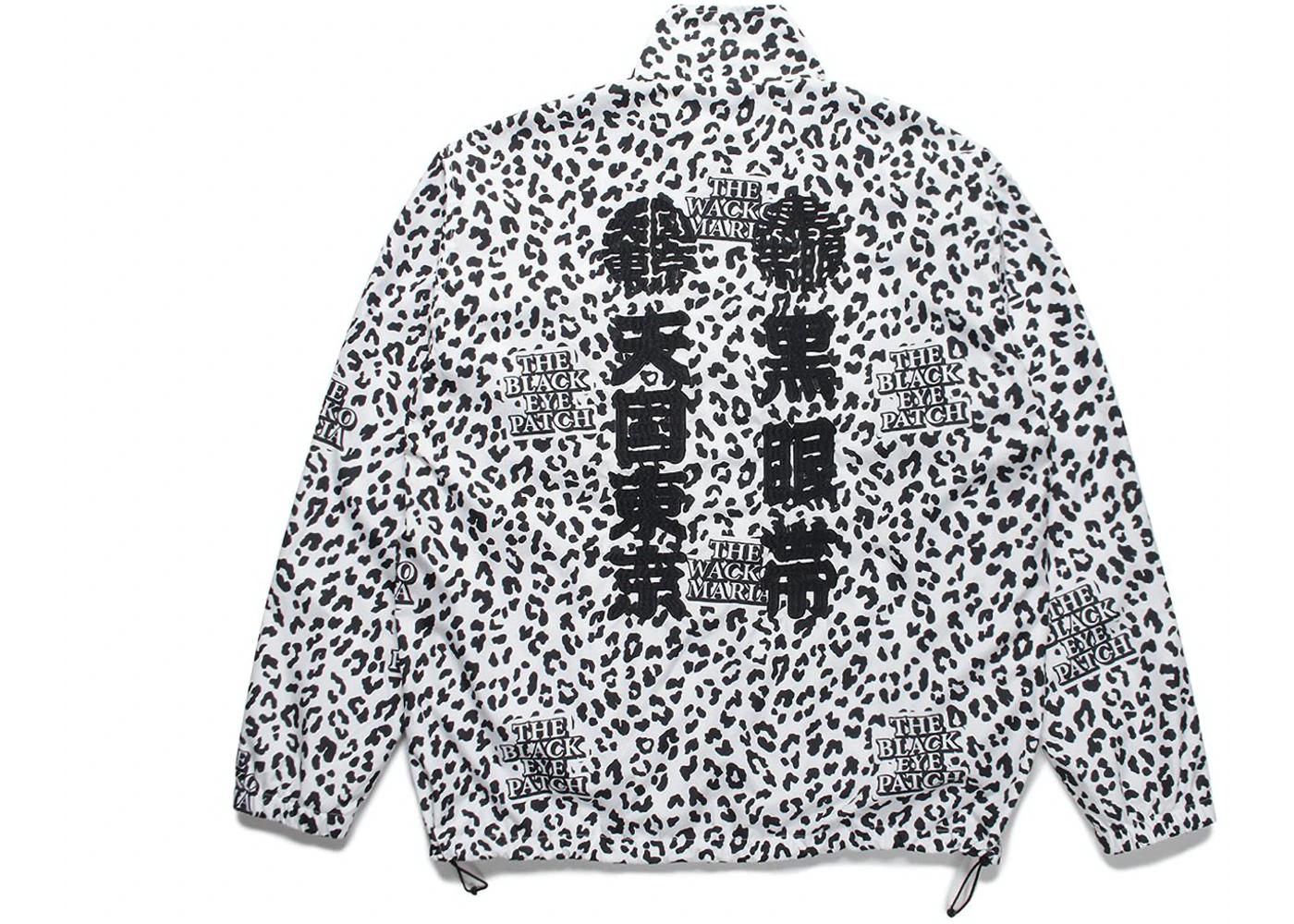 BlackEyePatch x Wacko Maria Track Jacket White Leopard by BLACKEYEPATCH