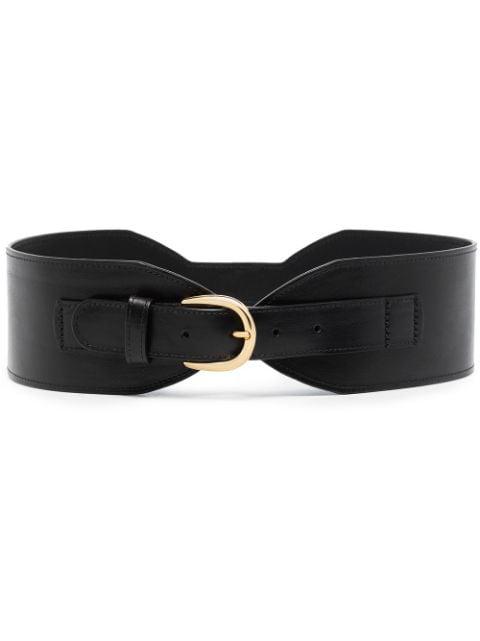 Lina wide buckle belt by BLACK&BROWN