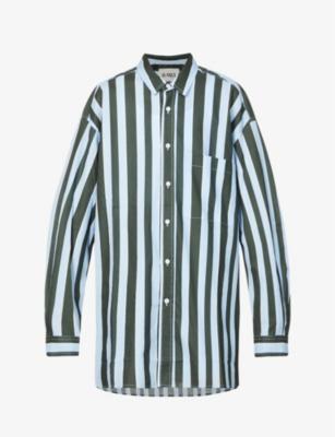 Adele relaxed-fit striped cotton shirt by BLANCA STUDIO
