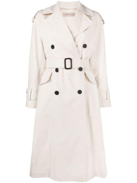 double-breasted trench coat by BLANCA VITA