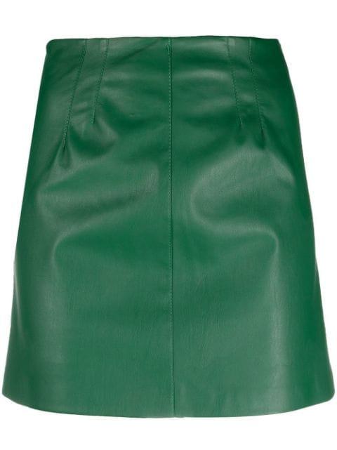 faux leather miniskirt by BLANCA VITA