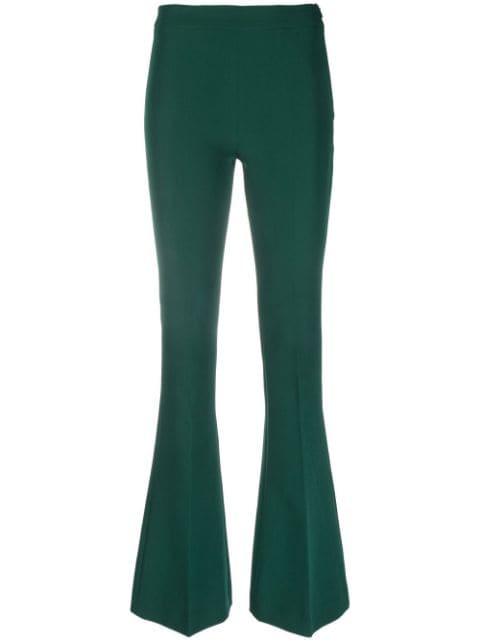 high-waisted flared trousers by BLANCA VITA