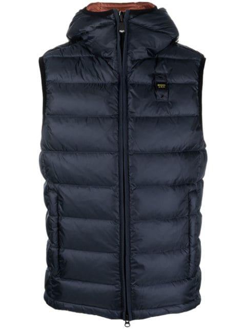 padded hoodied gilet by BLAUER