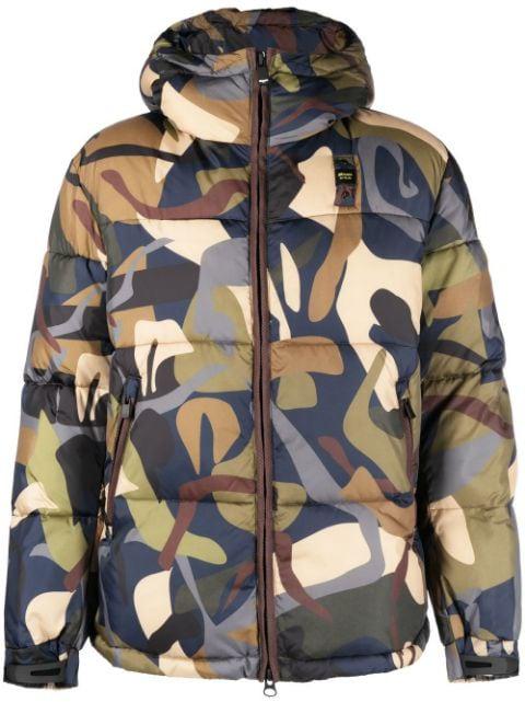 padded hoodied jacket by BLAUER