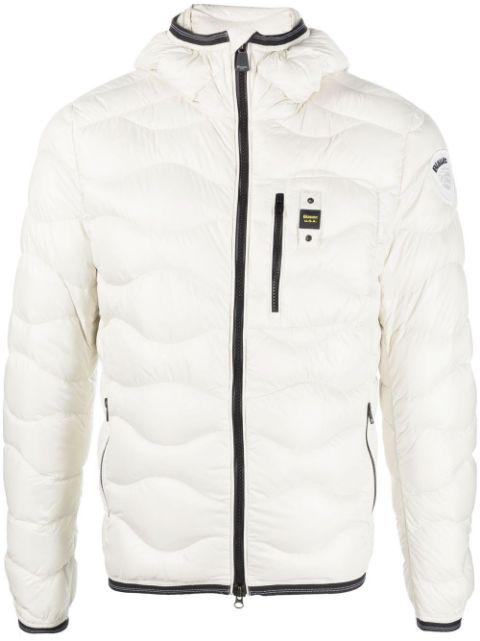 quilted hoodied jacket by BLAUER