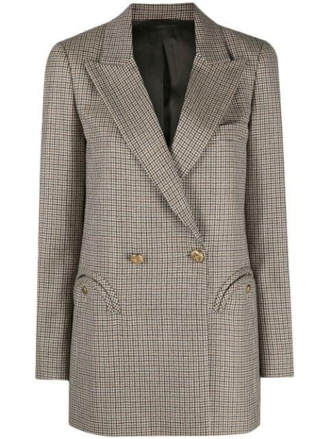 houndstooth double-breasted blazer by BLAZE MILANO